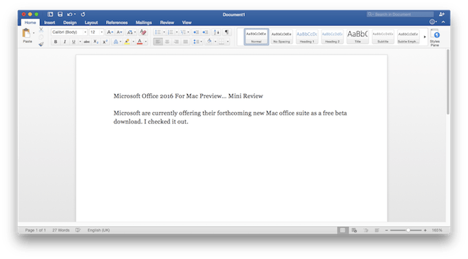 word 2016 for mac free